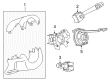 2010 Pontiac G6 Steering Column Cover Diagram - 15238390