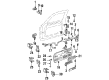 1992 GMC Safari Door Latch Assembly Diagram - 15025729