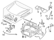 2005 Saturn Relay Hood Latch Diagram - 15112250