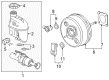 Saturn Aura Brake Booster Diagram - 19208154