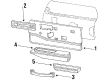 1987 Buick LeSabre Door Armrest Diagram - 20669681