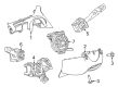 2022 Chevy Bolt EV Steering Column Cover Diagram - 42708002