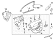 2014 Chevy Malibu Door Moldings Diagram - 22807738