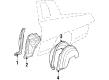 1985 Oldsmobile Cutlass Salon Fender Splash Shield Diagram - 20173547