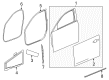 2014 Cadillac CTS Window Regulator Diagram - 84005615