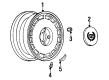 1993 Cadillac Allante Wheel Cover Diagram - 3539325