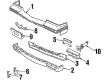 1986 Cadillac DeVille Bumper Diagram - 16514087