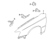 2004 Pontiac GTO Fender Splash Shield Diagram - 92081646