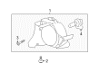 2012 Chevy Captiva Sport Fog Light Diagram - 96830933