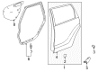 2010 Pontiac Vibe Door Seal Diagram - 19184153