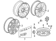 2008 Saturn Outlook Spare Wheel Diagram - 19151733