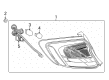 2018 Buick LaCrosse Tail Light Diagram - 26253087