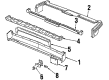 1988 Cadillac Fleetwood Bumper Diagram - 25530058