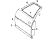 Cadillac Fleetwood Door Moldings Diagram - 1618048