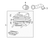 2000 GMC Savana 2500 Air Intake Coupling Diagram - 25147198