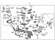 2017 Chevy Impala Center Console Base Diagram - 84185066