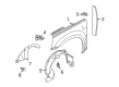 Saturn Fender Splash Shield Diagram - 22624532