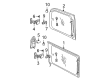 1999 Pontiac Montana Weather Strip Diagram - 10353840