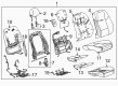 2019 Cadillac CTS Seat Cushion Pad Diagram - 23157418