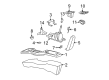 2004 Pontiac Sunfire Shift Knob Diagram - 22680649