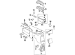 1998 Oldsmobile Cutlass Center Console Diagram - 22604737