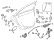 2017 Cadillac CT6 Door Latch Cable Diagram - 23421482