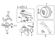 2019 Cadillac CTS Brake Booster Vacuum Hose Diagram - 23205509