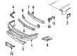 Pontiac Grand Am Bumper Diagram - 10034059