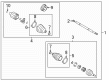 2008 Buick Lucerne Axle Shaft Diagram - 20984613