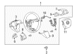 Cadillac SRX Cruise Control Switch Diagram - 23213370