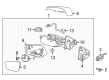 2021 GMC Terrain Side View Mirrors Diagram - 84626243