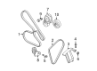 2006 Cadillac DTS Drive Belt Diagram - 12646194