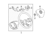 2005 Buick LaCrosse Steering Wheel Diagram - 15298259