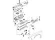 1998 Oldsmobile LSS Engine Mount Bracket Diagram - 20742236