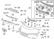 2008 Saturn Vue Bumper Diagram - 22949860