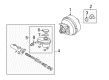 2009 Buick Lucerne Brake Booster Diagram - 19432801