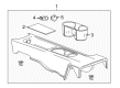 2011 Chevy Volt Center Console Base Diagram - 22790295