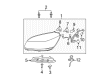 2011 Chevy Avalanche Headlight Bulb Diagram - 13500809