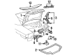 2001 Pontiac Grand Prix Trunk Lid Lift Support Diagram - 10326293