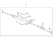 2007 Cadillac SRX Rack And Pinion Diagram - 25983243