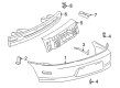 1995 Pontiac Sunfire Bumper Diagram - 22597559