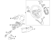 Cadillac ELR Steering Shaft Diagram - 39087672