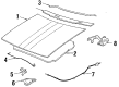 1987 Oldsmobile Firenza Hood Cable Diagram - 14067057