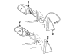 1998 Oldsmobile Achieva Mirror Cover Diagram - 22573349