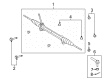 Pontiac Vibe Tie Rod Diagram - 19184334