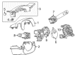 Cadillac Steering Column Cover Diagram - 22848371