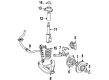 1991 Pontiac Firebird Brake Backing Plate Diagram - 14026873