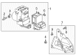 Buick Rendezvous ABS Control Module Diagram - 19122137