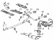 2012 GMC Yukon Muffler Hanger Straps Diagram - 20779889