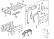 2015 GMC Sierra 1500 Exhaust Heat Shield Diagram - 15214282